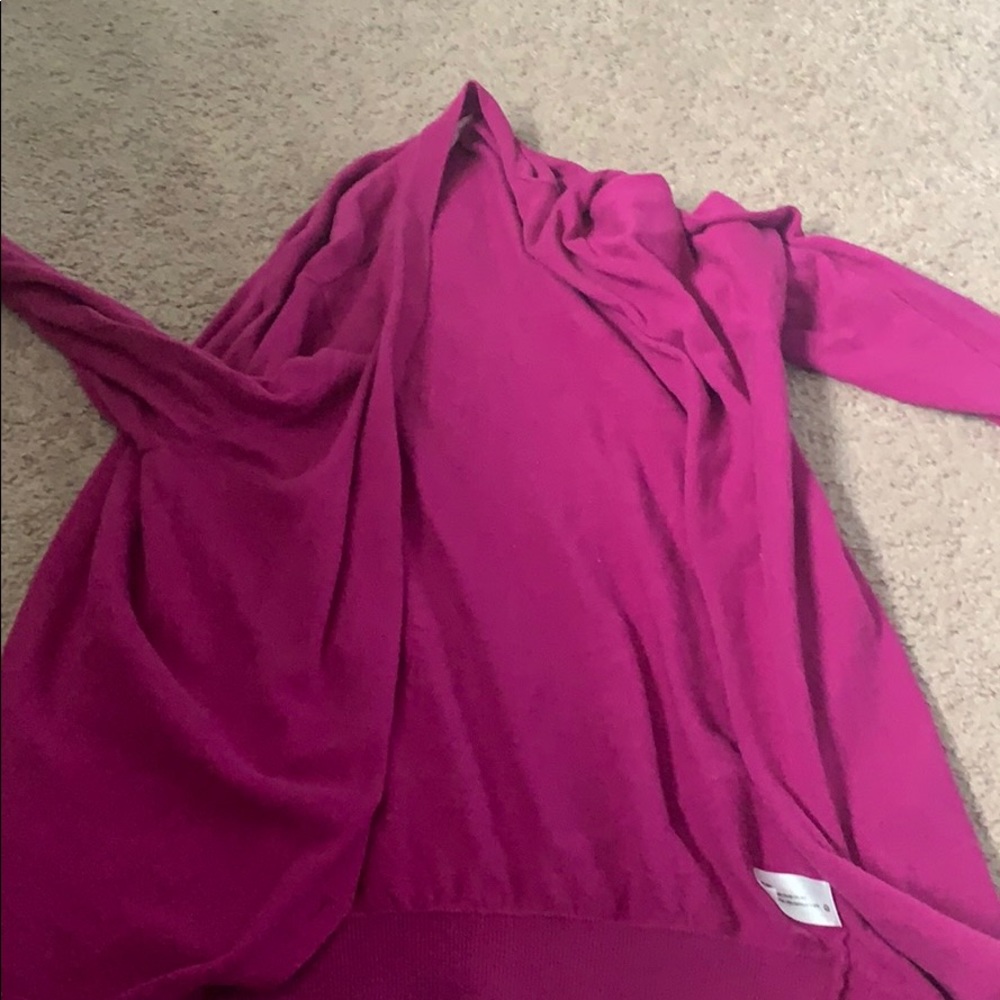 GAP Fuchsia Cardigan Size Large